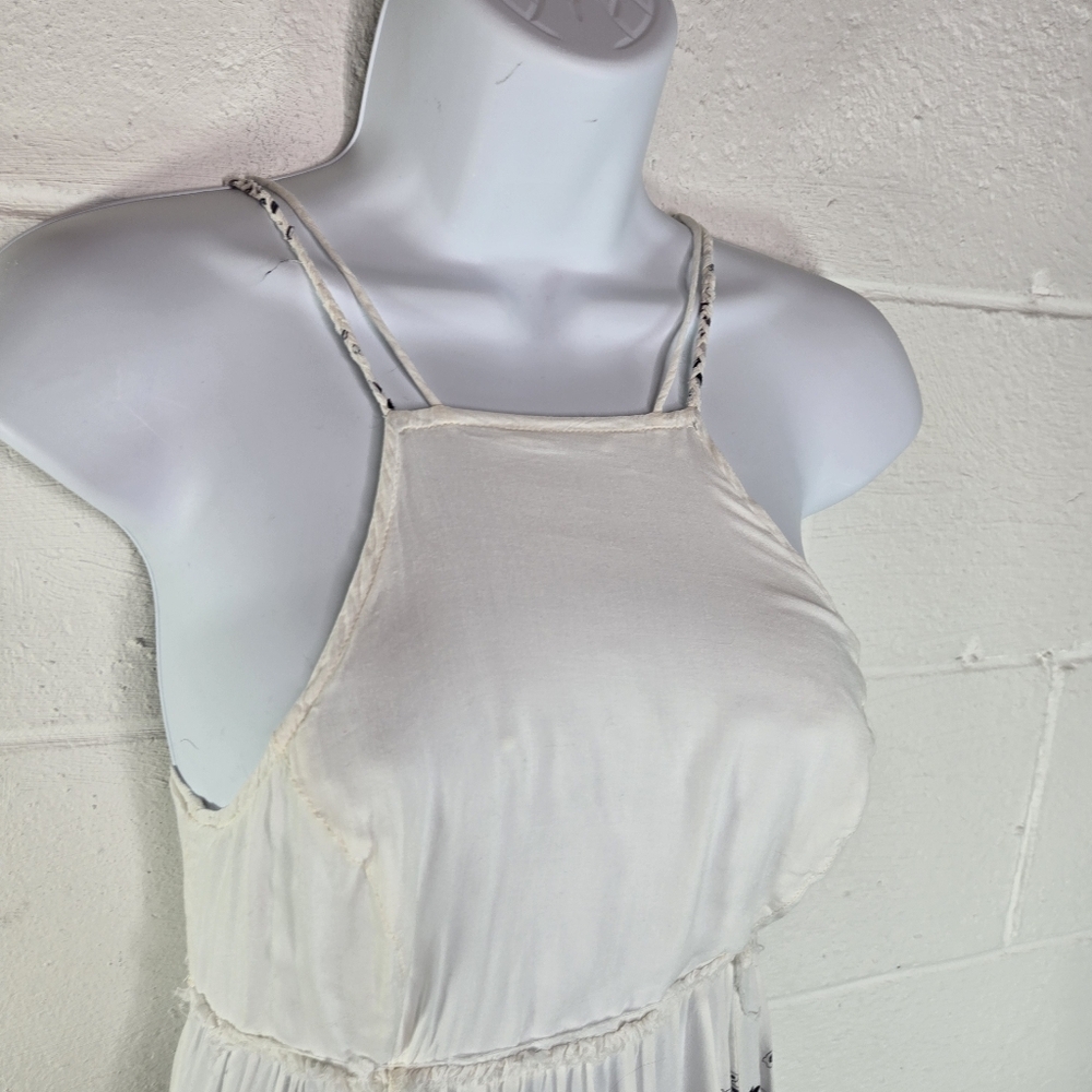 Free People Babydoll Maxi in White Cream Combo cottagecore coquette HTF RARE - Picture 11 of 11